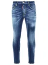 Dsquared2 Blue Cotton Jeans Men In Blue