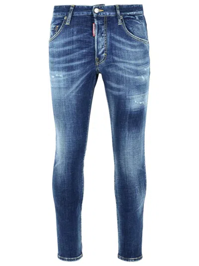 DSQUARED2 DSQUARED2 BLUE COTTON JEANS