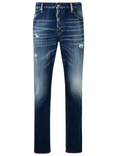 Dsquared2 Stretch Cotton Denim Jeans In Blue