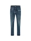 Dsquared2 Stonewashed-effect Straight Jeans In Multi