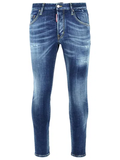 Dsquared2 Blue Cotton Jeans Men