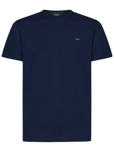 Dsquared2 Blue Cotton Jersey T-shirt