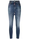 Dsquared2 Blue Cotton Pants In Blue