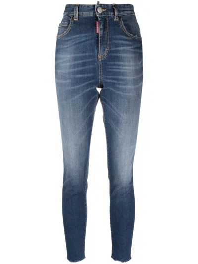Dsquared2 Blue Cotton Pants