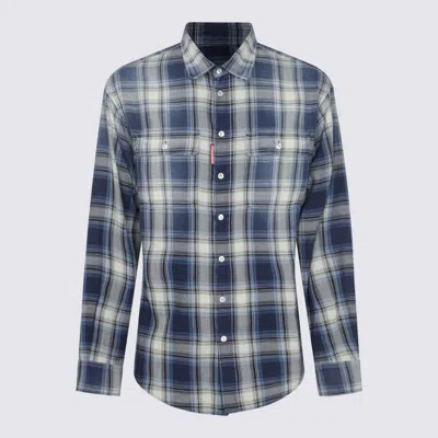 Dsquared2 Blue Cotton Shirt