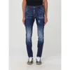 Dsquared2 Blue Cotton Skinny Jeans In Blue