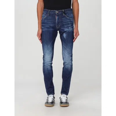 DSQUARED2 BLUE COTTON SKINNY JEANS