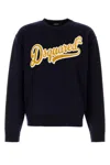 Dsquared2 Wool Sweater Featuring Ribbed Cuffs And Hem In Blue