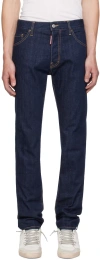 DSQUARED2 BLUE DARK RINCE WASH COOL GUY JEANS