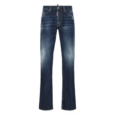 DSQUARED2 DSQUARED2 BLUE DENIM - BOOTCUT JEANS MEN