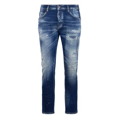 Dsquared2 Blue Denim - Regular & Straight-leg Jeans Men