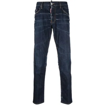 DSQUARED2 DSQUARED2 BLUE DENIM - SKINNY JEANS MEN