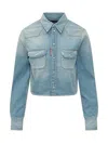 Dsquared2 Blue Denim Regular Solid Shirt In Blue