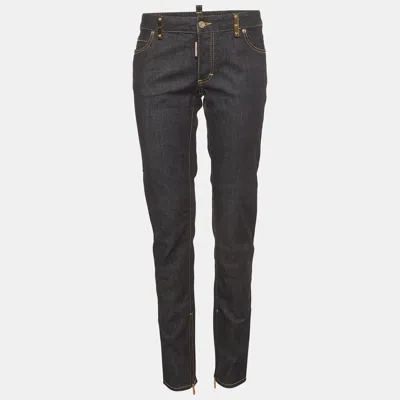 Pre-owned Dsquared2 Blue Denim Skinny Jeans L/waist 34"