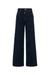 Dsquared2 Dsquared Stretch Denim Traveller Wide Leg Jeans In Blue