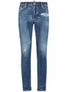 Dsquared2 Blue Distressed Jeans In Blue