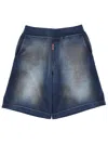 Dsquared2 Blue Distressed Shorts In Blue