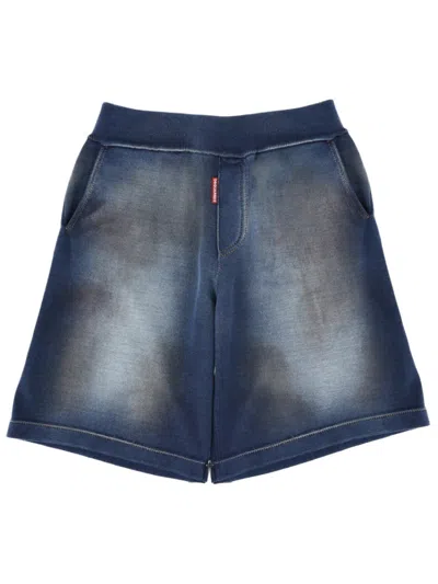 Dsquared2 Blue Distressed Shorts