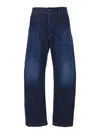 Dsquared2 Blue Five-pocket Jeans With Distressed Effect In Blu