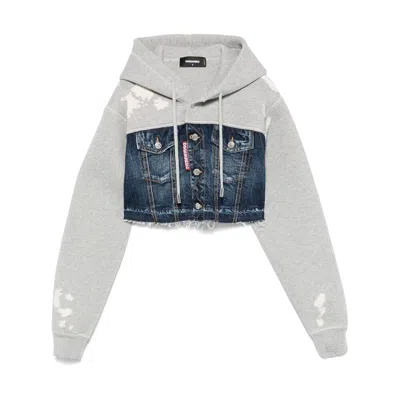 Dsquared2 Blue Gray Sweatshirts