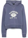 Dsquared2 Logo-print Hoodie In Blue