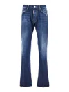 Dsquared2 Blue Straight Denim Jeans In Blue