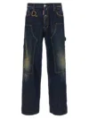 Dsquared2 Relaxed Fit Workwear Trousers In Black