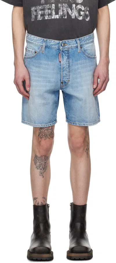 Dsquared2 Blue Marine Shorts In Navy Blue