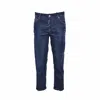 Dsquared2 Blue Mid-rise Cropped Cool Girl Jeans In Black