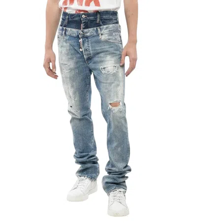 Dsquared2 Blue Mid Rise Jeans
