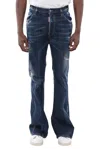 Dsquared2 Blue Mid Rise Jeans In Blue