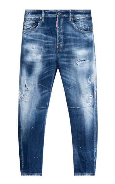 Dsquared2 Blue Mid Rise Jeans