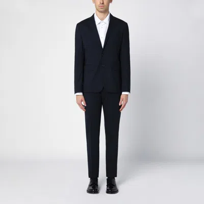 Dsquared2 Blue Navy Single-breasted Wool Suit