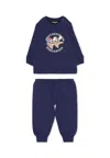 Dsquared2 Blue Pajamas For Baby Boy With Duck Print In Blue