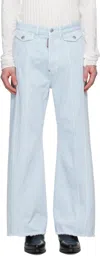 Dsquared2 Eros Belt Loop Jeans In Blue