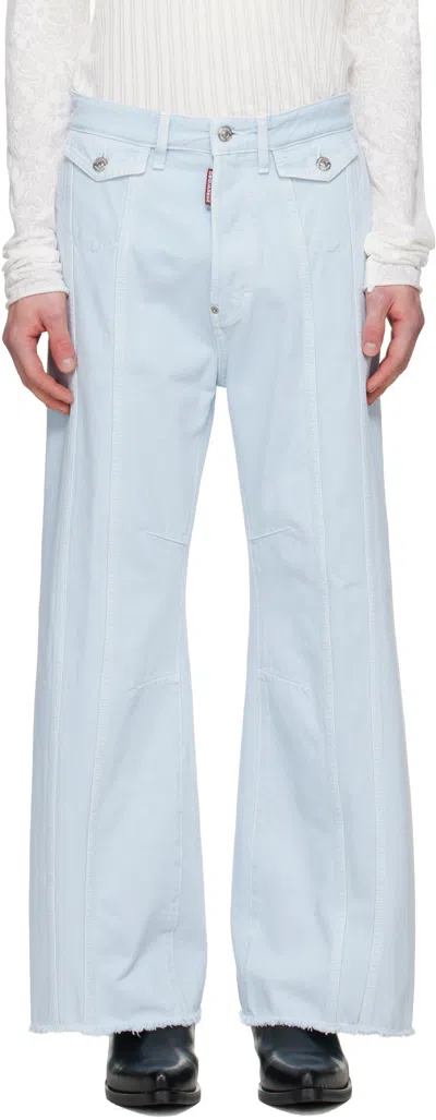 DSQUARED2 BLUE POWDER WASH EROS JEANS