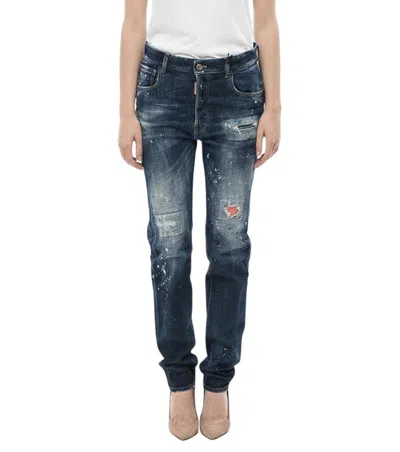 Dsquared2 Blue Regular Mid Rise Jeans