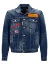 Dsquared2 Blue Shirt Collar Jacket In Blue