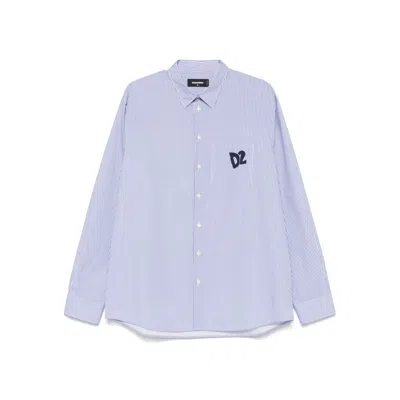 Dsquared2 Blue Shirts Men