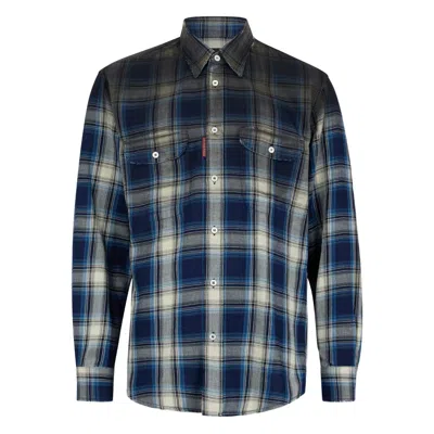 Dsquared2 Blue Shirts Men