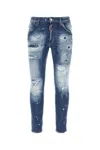 Dsquared2 Dsquared Men Stretch Denim Skater Jeans In Blue