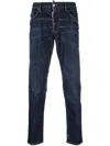 Dsquared2 Bleach-effect Skinny Denim Jeans In Blue