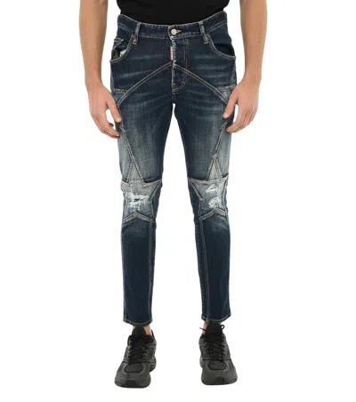 Dsquared2 Super Star Slim-cut Jeans In Blue