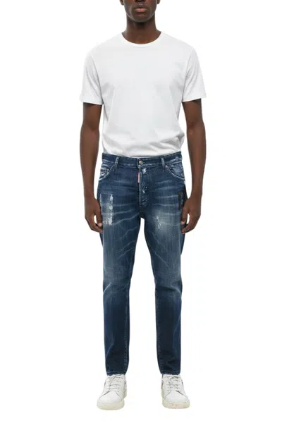 Dsquared2 Blue Slim Distressed Jeans