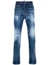 Dsquared2 Dsquared Men Slim Jeans With A Lived-in Effect