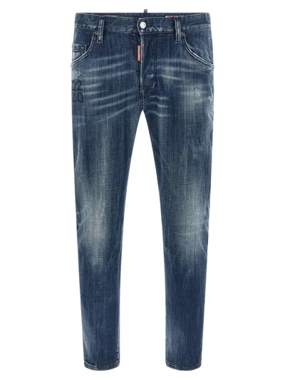 Dsquared2 Blue Slim Low Rise Jeans