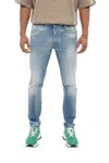 Dsquared2 Blue Slim Mid Rise Jeans In Blue