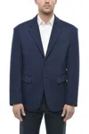 Dsquared2 Two-button Long-sleeve Blazer In Blue