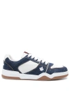 DSQUARED2 BLUE SPIKER DENIM PANELLED trainers