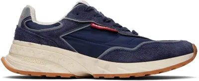 Dsquared2 Blue Sprinter Sneakers In Multi